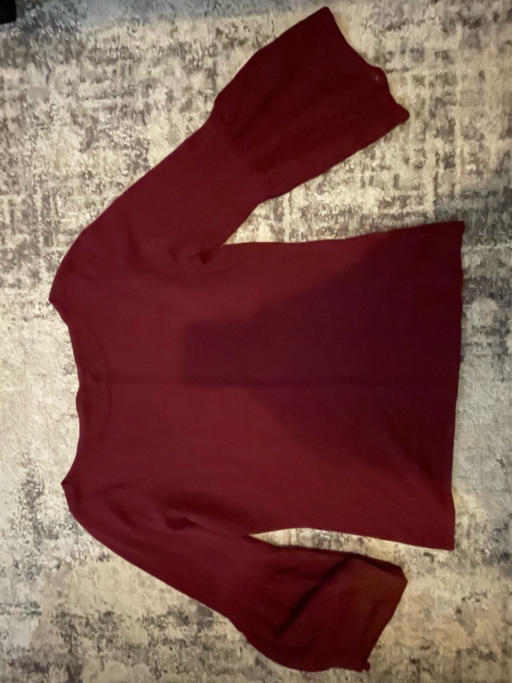 Burgundy Bell Sleeve Top